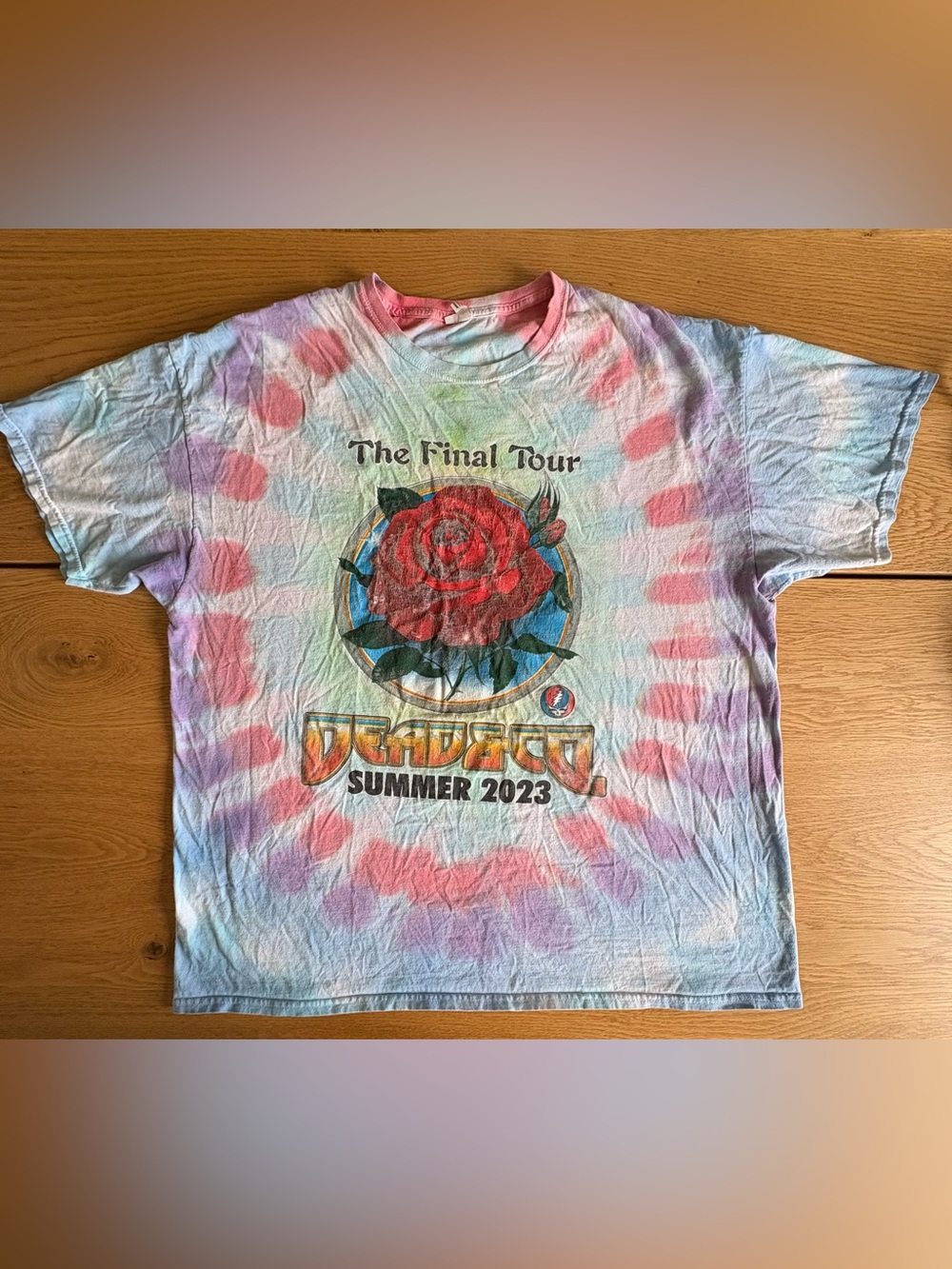 Dead & Company The Final Tour 2023 Tie Dye Shirt XL